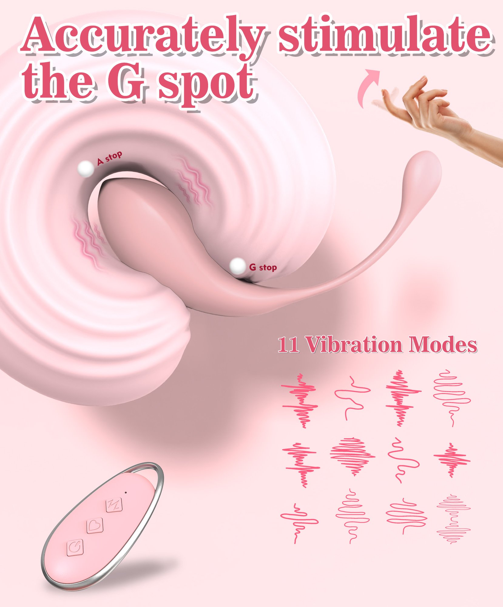 BF-038 Smart Egg Vibrator – App-Controlled - Image 3