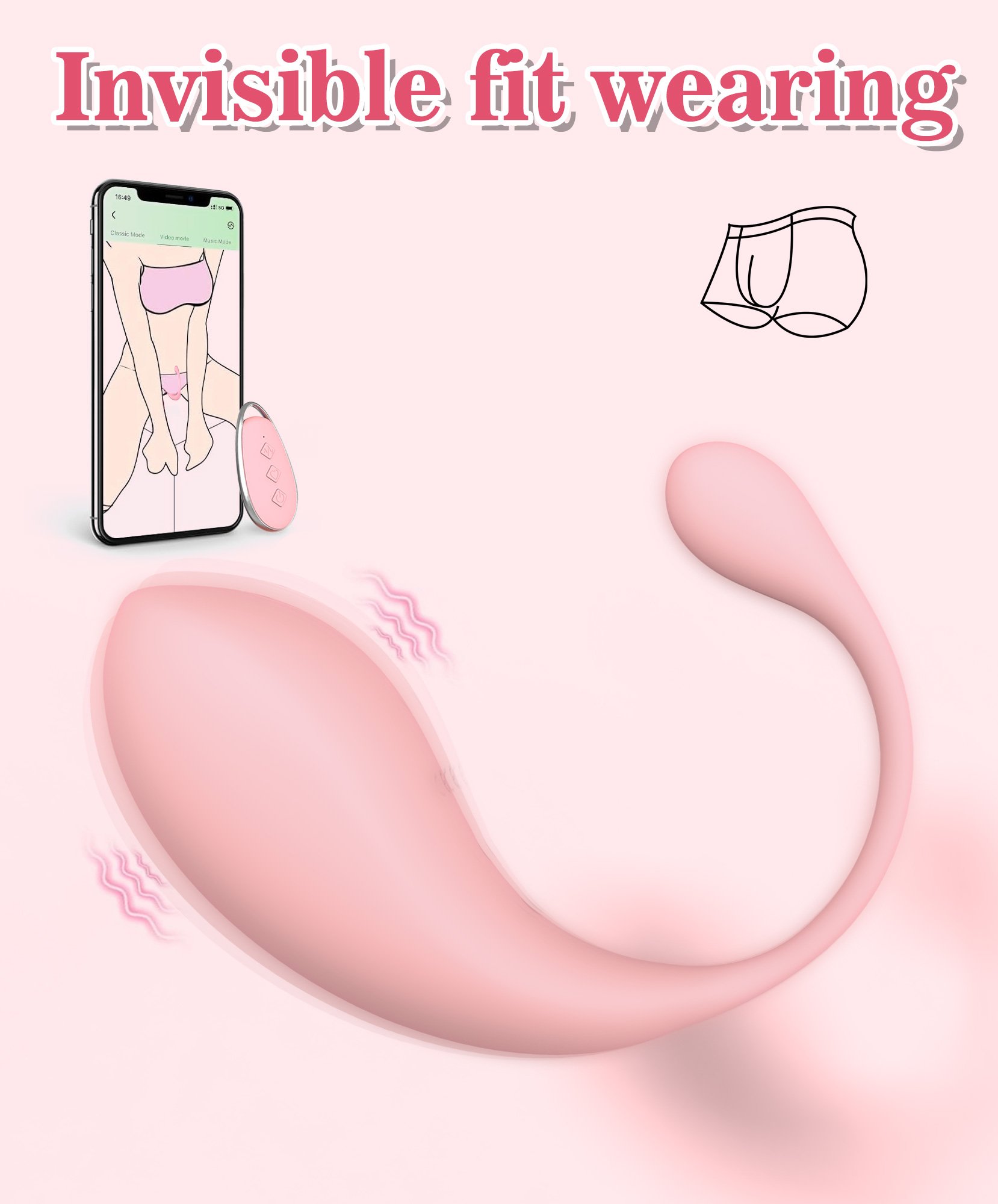 BF-038 Smart Egg Vibrator – App-Controlled - Image 4