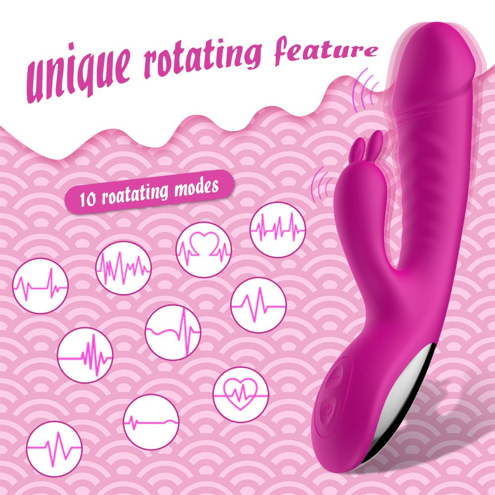 GM-206 Dual Stimulation Rabbit Vibrator - Image 4