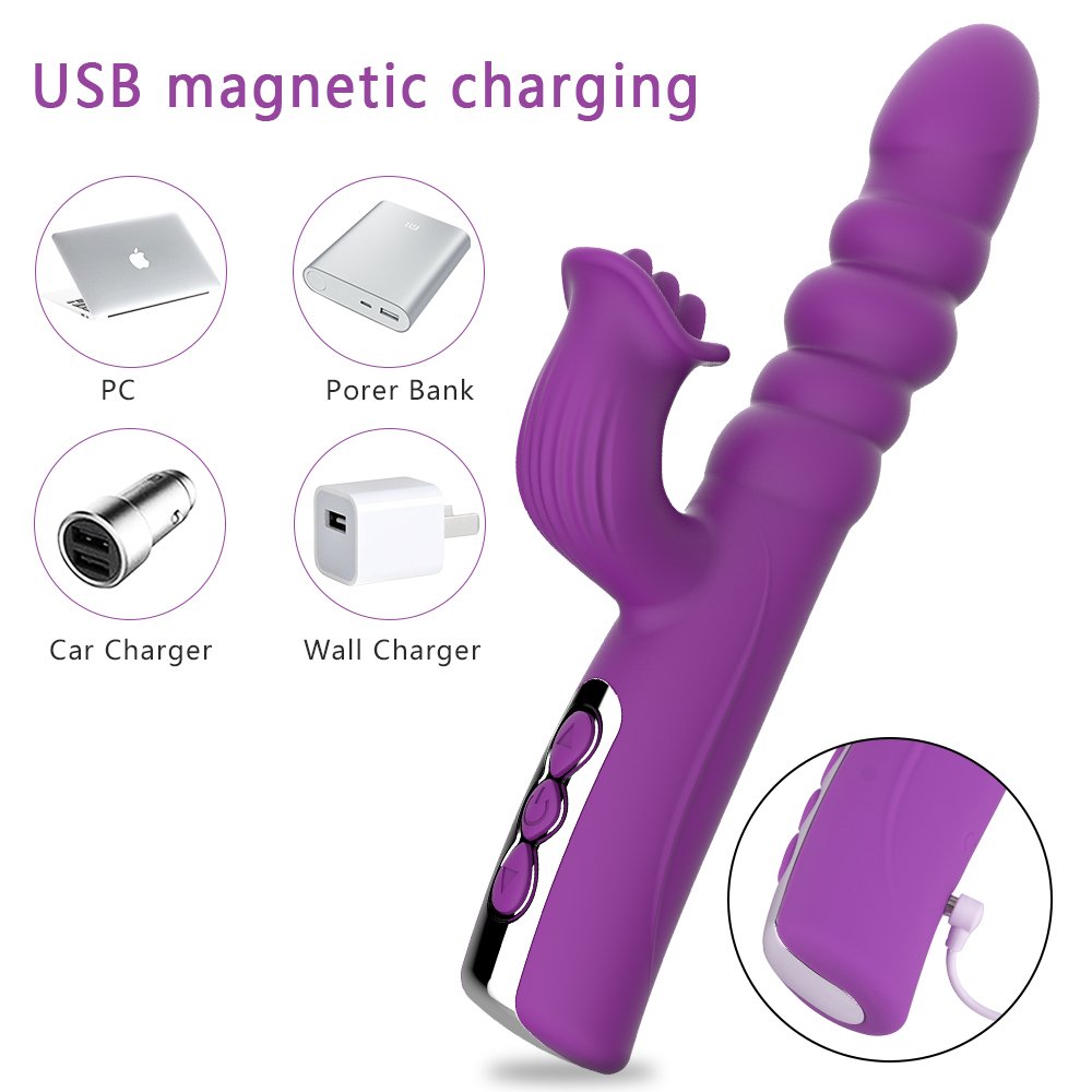 GM-273 Thrusting Rabbit Vibrator with Remote Control - Image 5