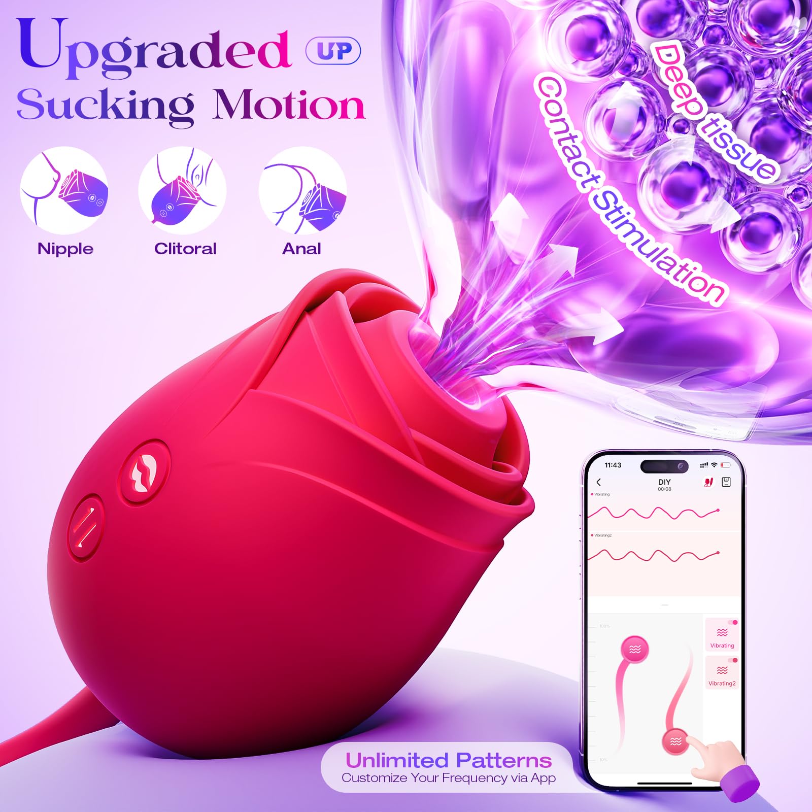 App-Controlled Dual Vibrator for Couples - Image 3