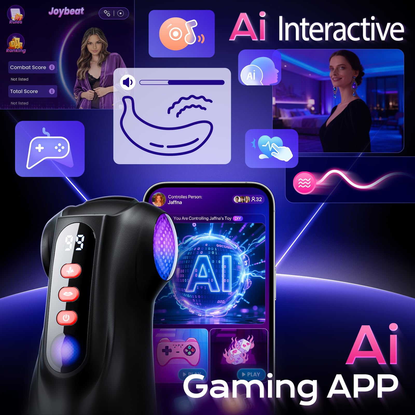 AI App-Controlled Stroker – 3 Sleeves - Image 5