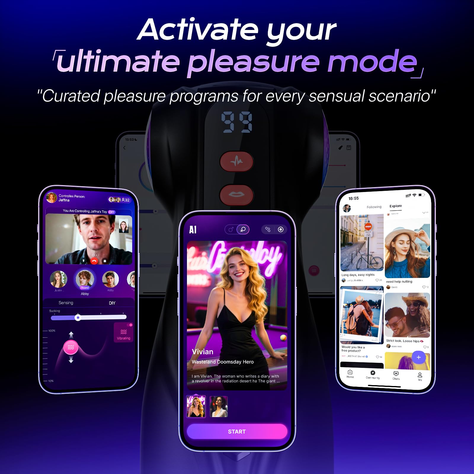 AI App-Controlled Stroker – 3 Sleeves - Image 6