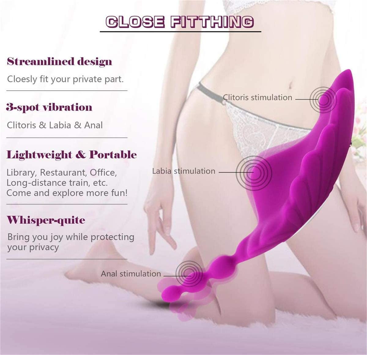 GM-234 Wearable Vibrator – Remote Control - Image 2
