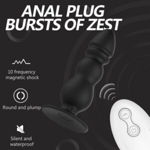 GM-268 Remote-Control Anal Plug – 10 Vibration Modes
