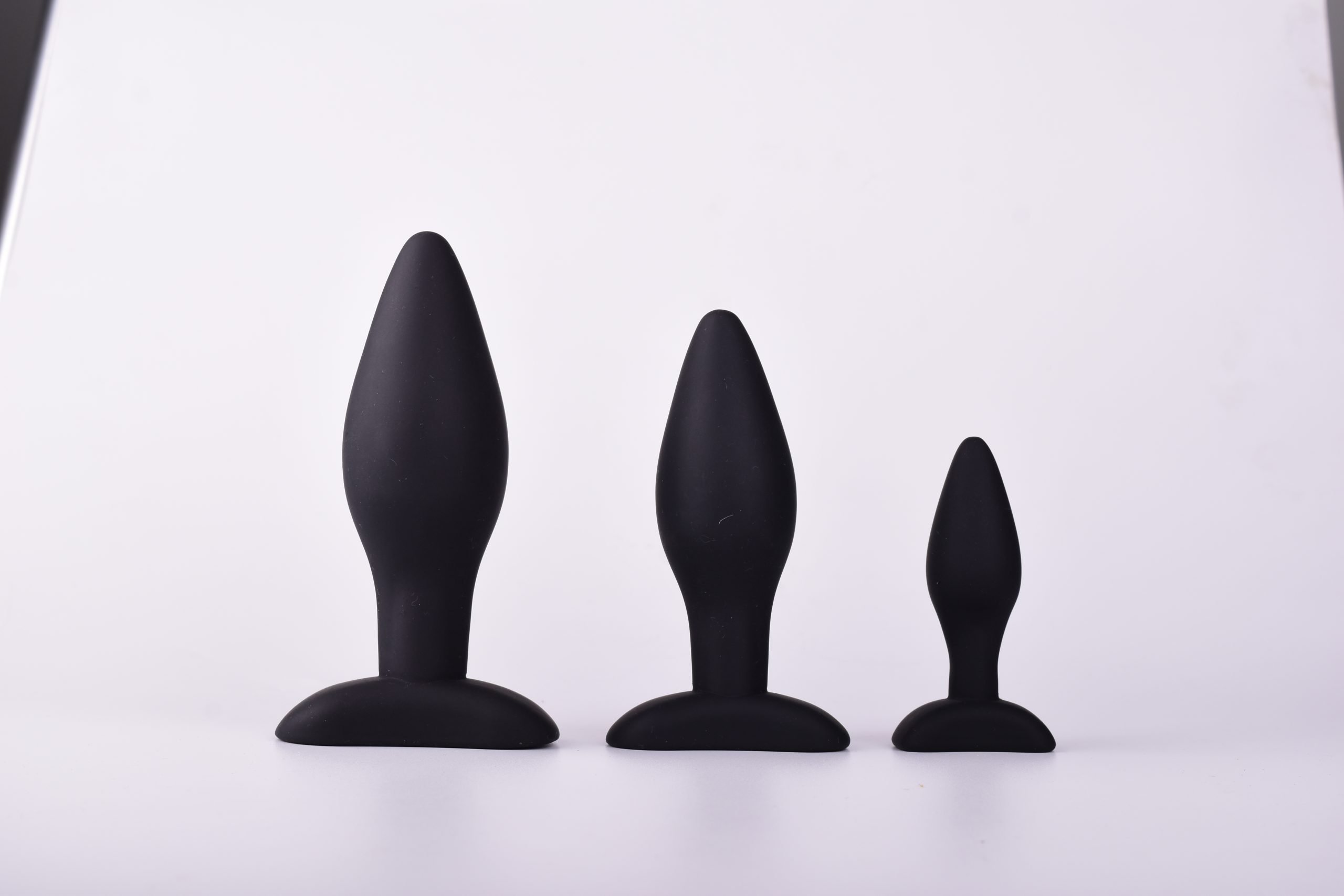GM-124 Silicone Cone-Shaped Anal Plug Set – 3 Sizes