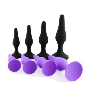 GM-122 Silicone Anal Plug Set – 4 Gradual Sizes