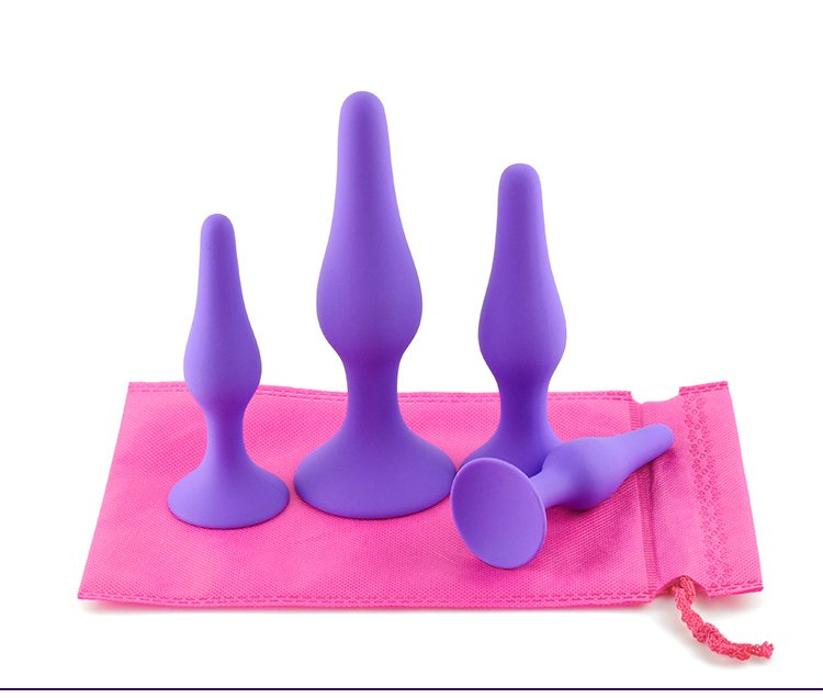GM-122 Silicone Anal Plug Set – 4 Gradual Sizes - Image 2